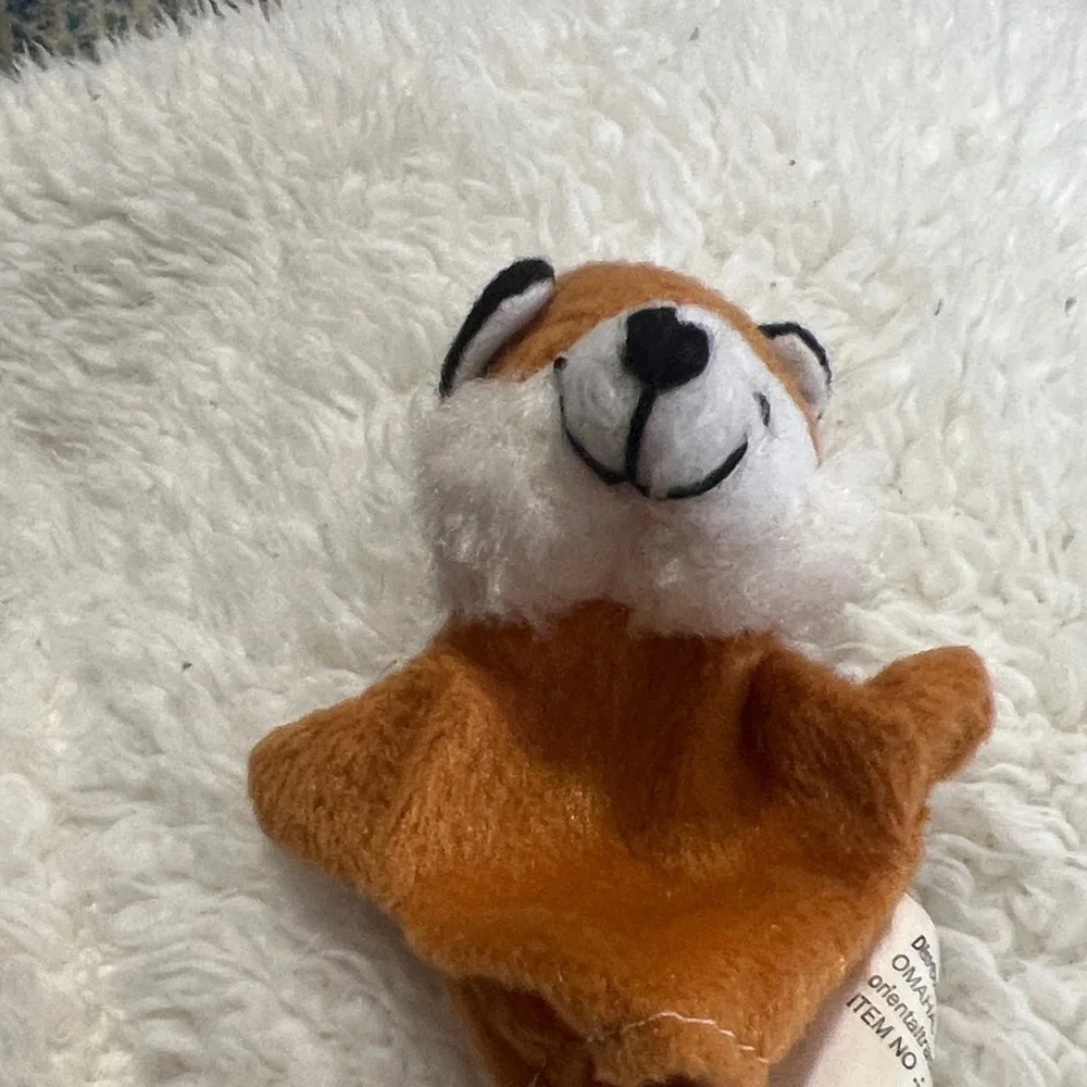 Plush Animal Finger Puppets Set